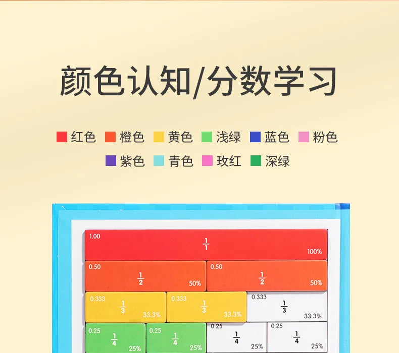 Magnetic Fraction Learning Book for Kids