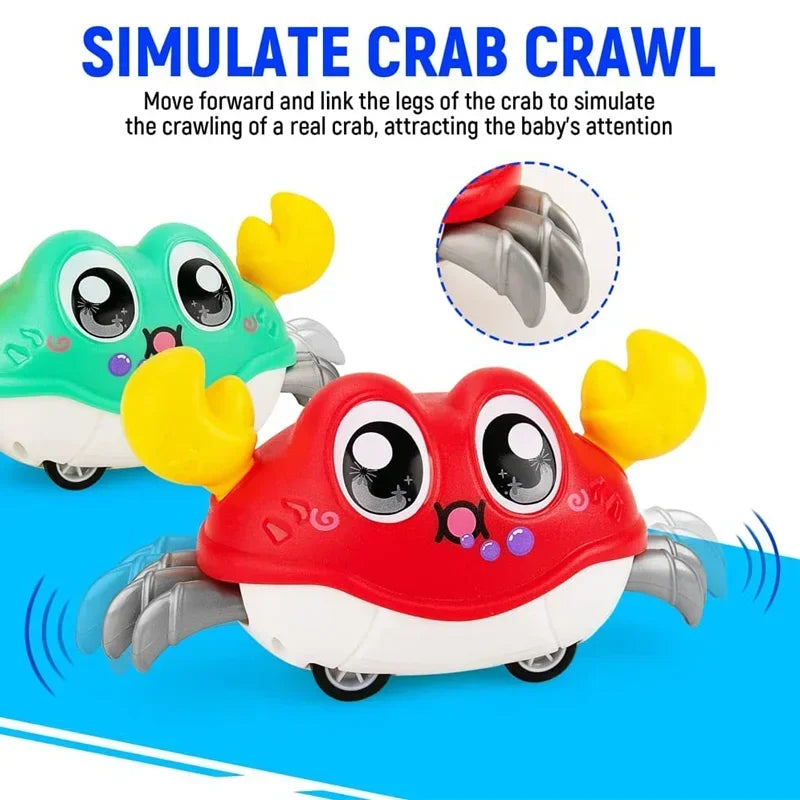 Crawling Crab Toy Interactive Tummy Time Baby Toy