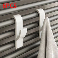 Radiator Towel Hooks Bathroom Heated Rail Hangers 2/6PCS
