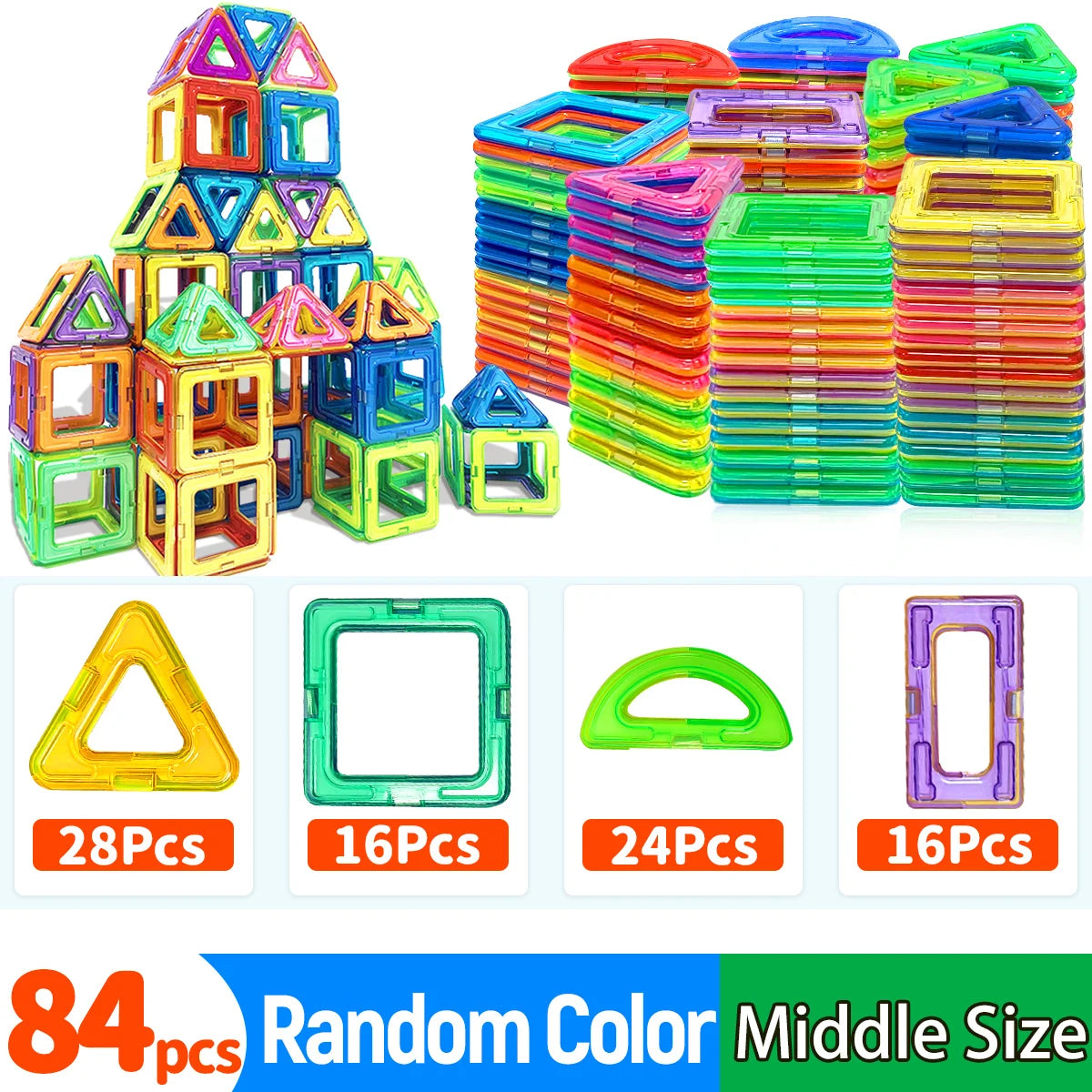 Magnetic Building Blocks STEM Educational Construction Toys