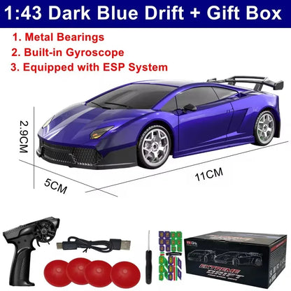 1:64 Mini 4WD Drift RC Car with Remote Control