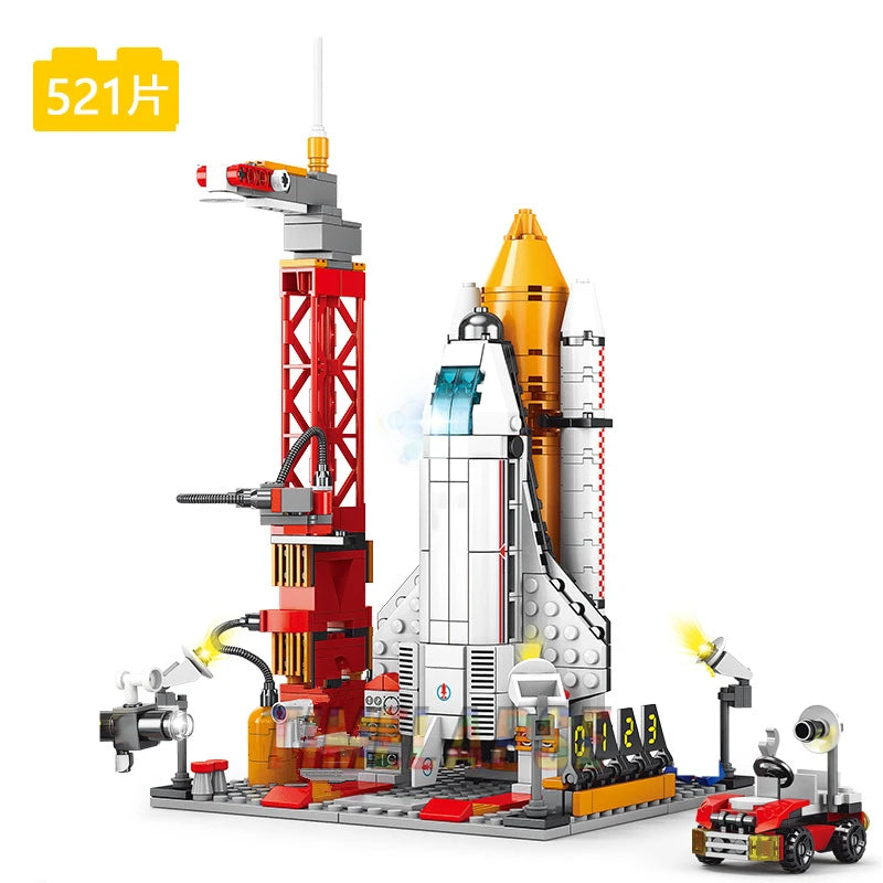 A hands-on building activity for space enthusiasts, creative play, and model assembly.