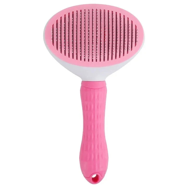 Pet Hair Removal Brush – Self-Cleaning Grooming Comb