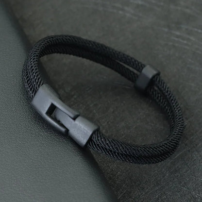 Men's Rope Bracelet – Double Layer Stackable Wristband