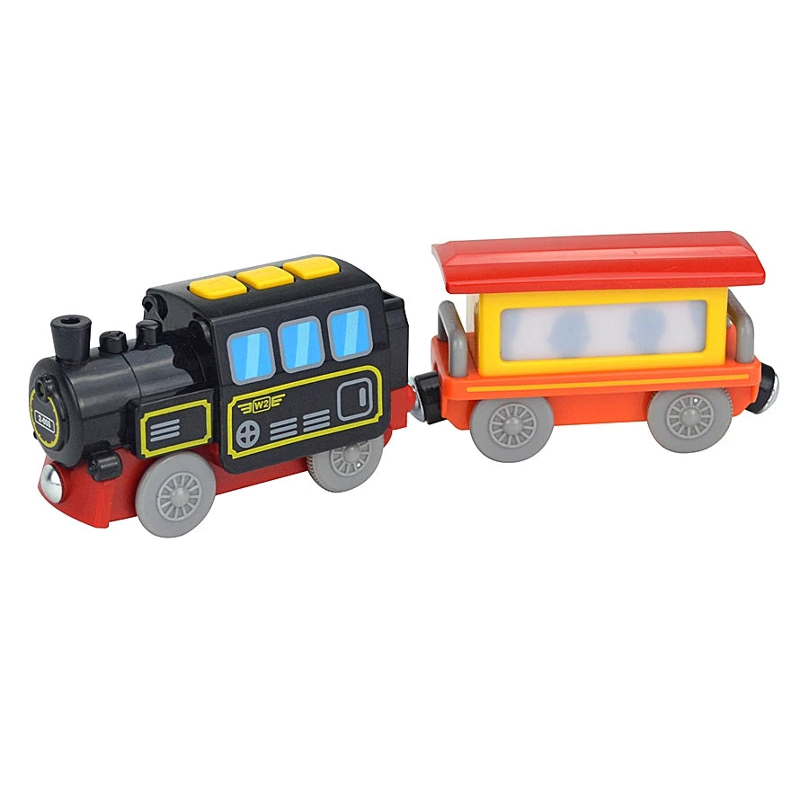 Wooden Train Toy Set Magnetic Railway Track Electric Train
