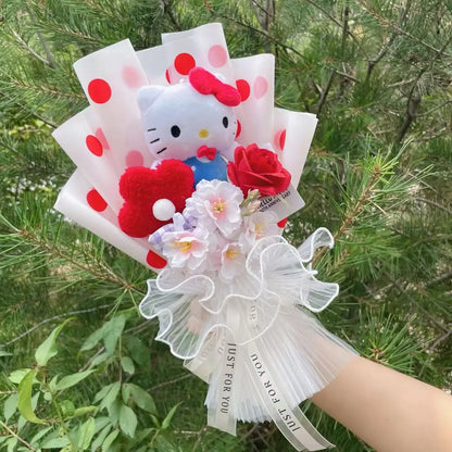 Cartoon Plush Flower Bouquet Graduation & Valentine's Gift