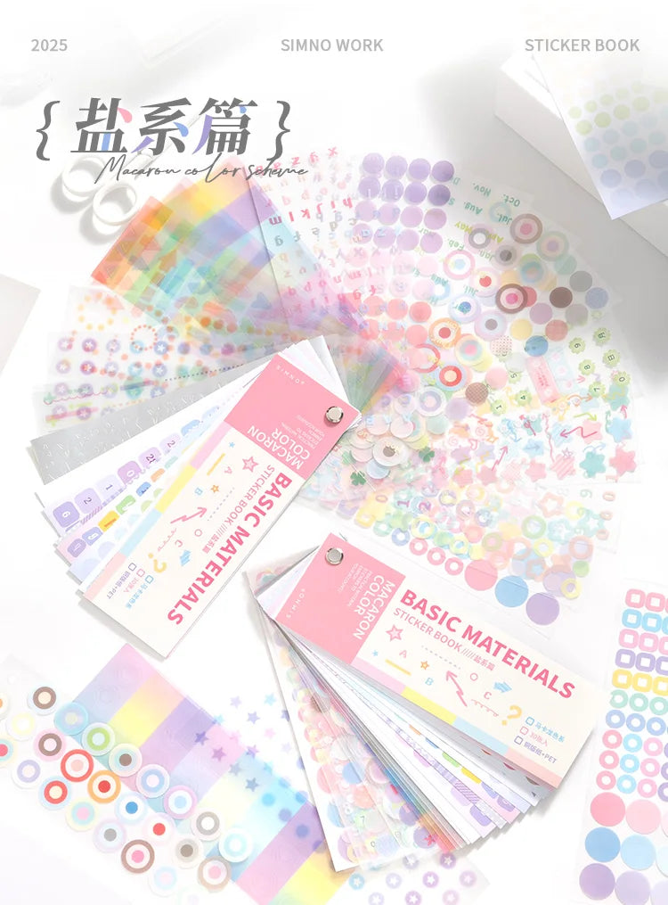 Cartoon Sticker Book Aesthetic Scrapbooking Sticker Pack