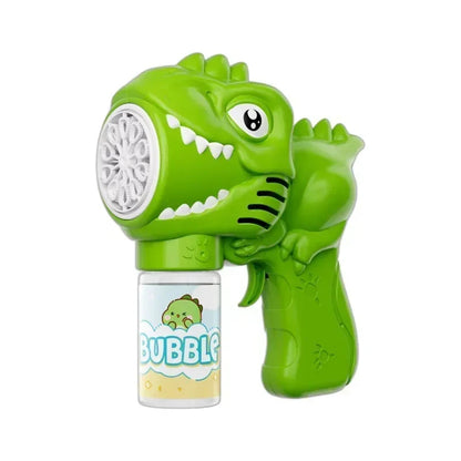 Dinosaur Bubble Machine Electric Bubble Gun with Lights