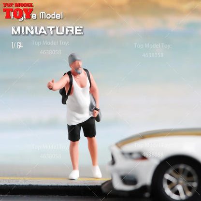 1/64 Miniature Figures Model Car Accessories Scene People Set