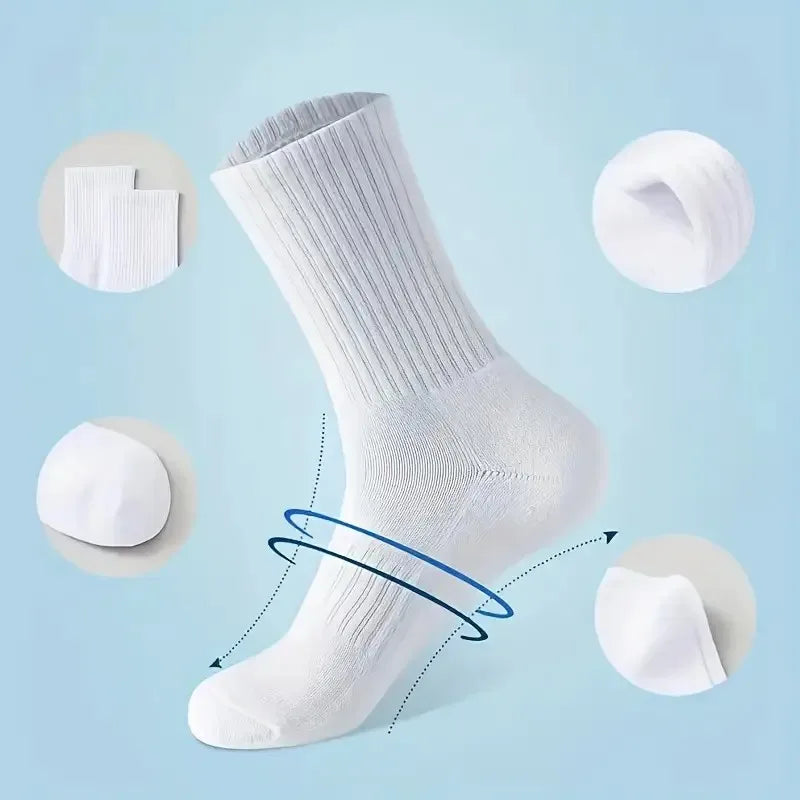 Crew Sports Socks Breathable Sweat Absorbing Athletic Socks