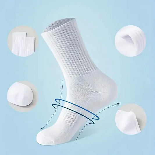 Crew Sports Socks Breathable Sweat Absorbing Athletic Socks