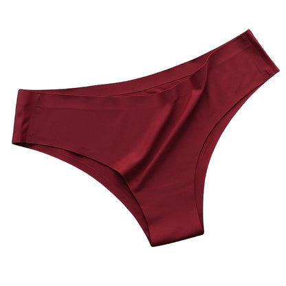 Seamless Brazilian Panties 4PCS Ice Silk Low Rise Briefs