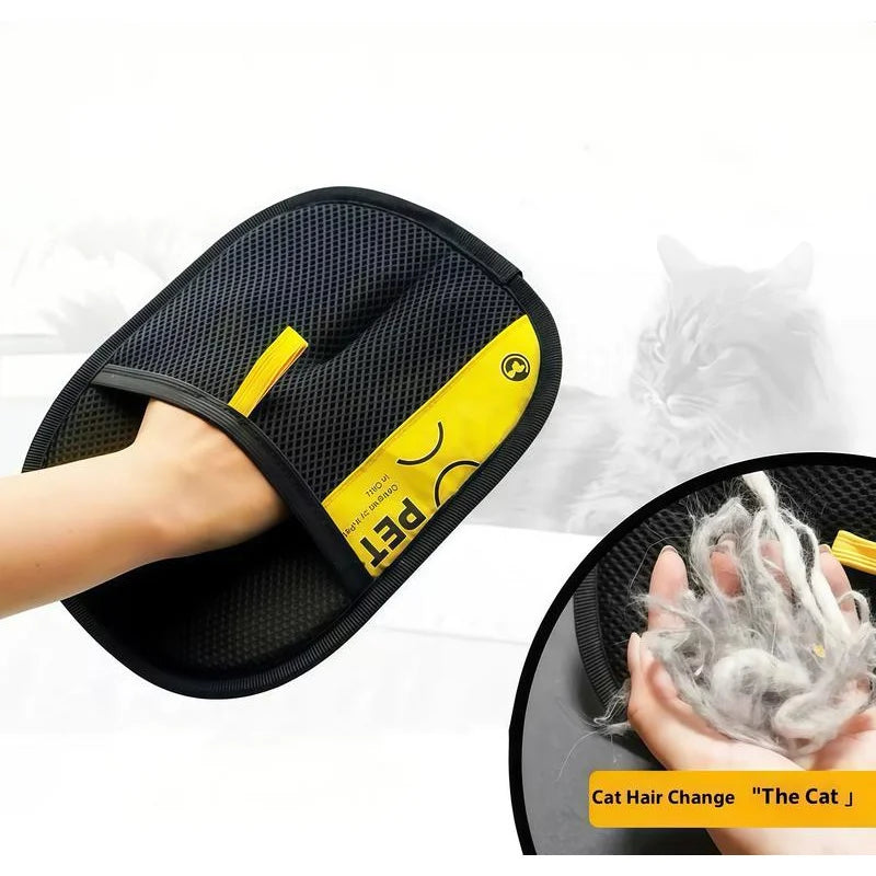 Pet Hair Remover Glove – Reusable Grooming Mitt with Lint Brush