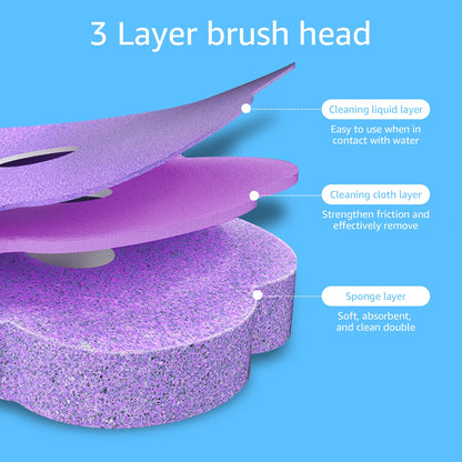 Disposable Toilet Brush Set with Holder & Refills