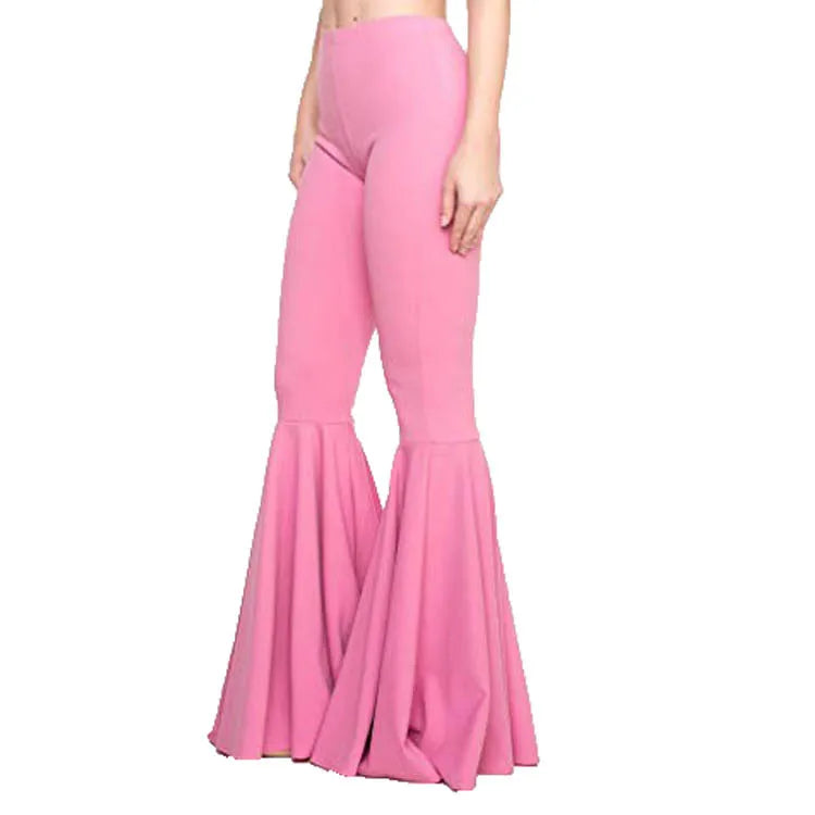 High Waisted Wide Leg Pants for Women Stretch Bell Bottom Trousers