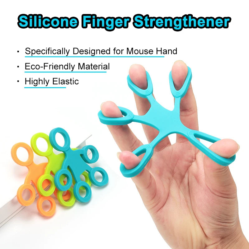 Silicone Finger Grip Ring Exerciser – 3-Level Resistance Hand Trainer