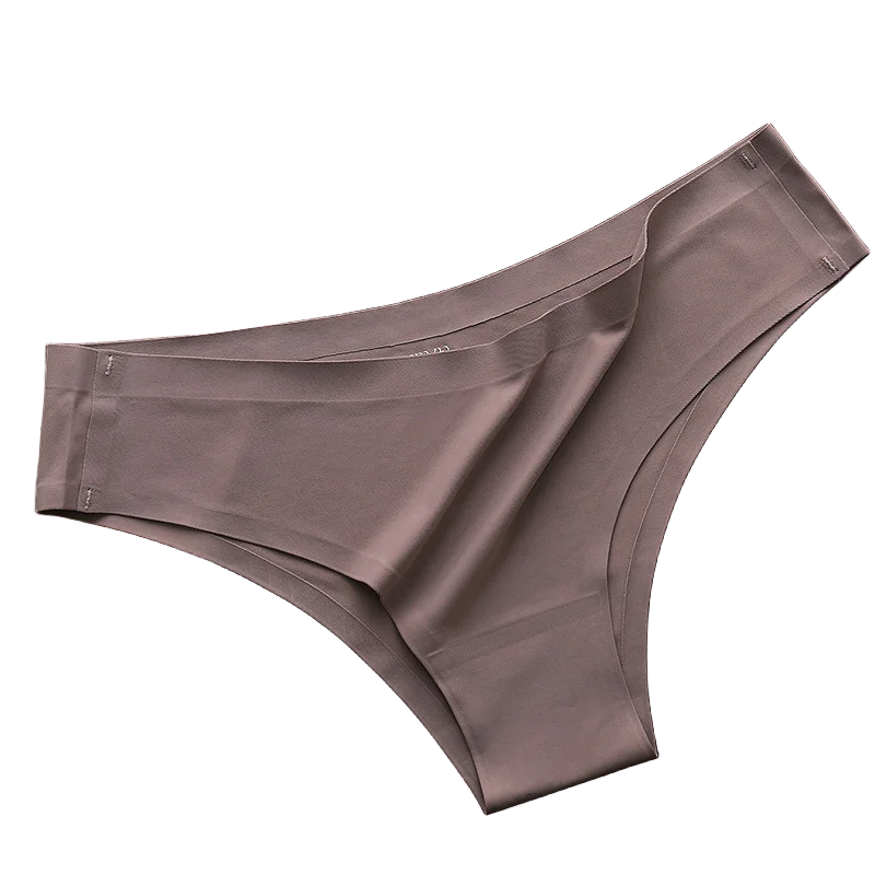 Seamless Brazilian Panties 4PCS Ice Silk Low Rise Briefs