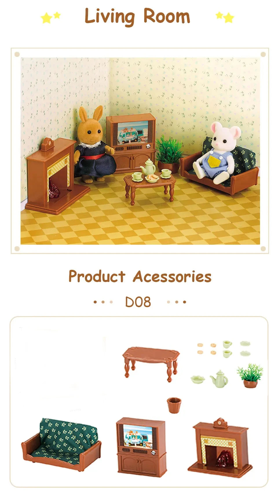 Miniature Dollhouse Furniture 1:12 Pretend Play Accessories