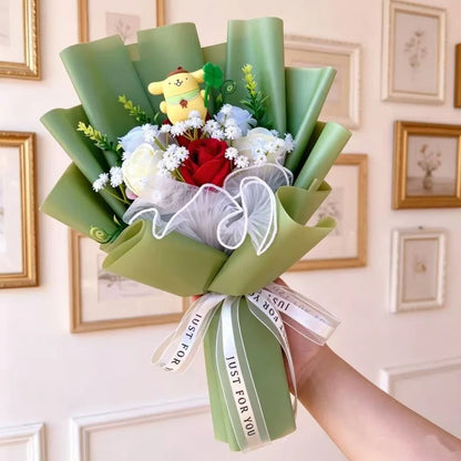 Hello Kitty Kulomi Melody With Artificial Flower Creative Bouquet