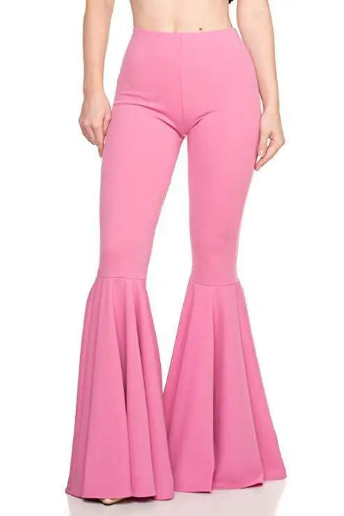 High Waisted Wide Leg Pants for Women Stretch Bell Bottom Trousers