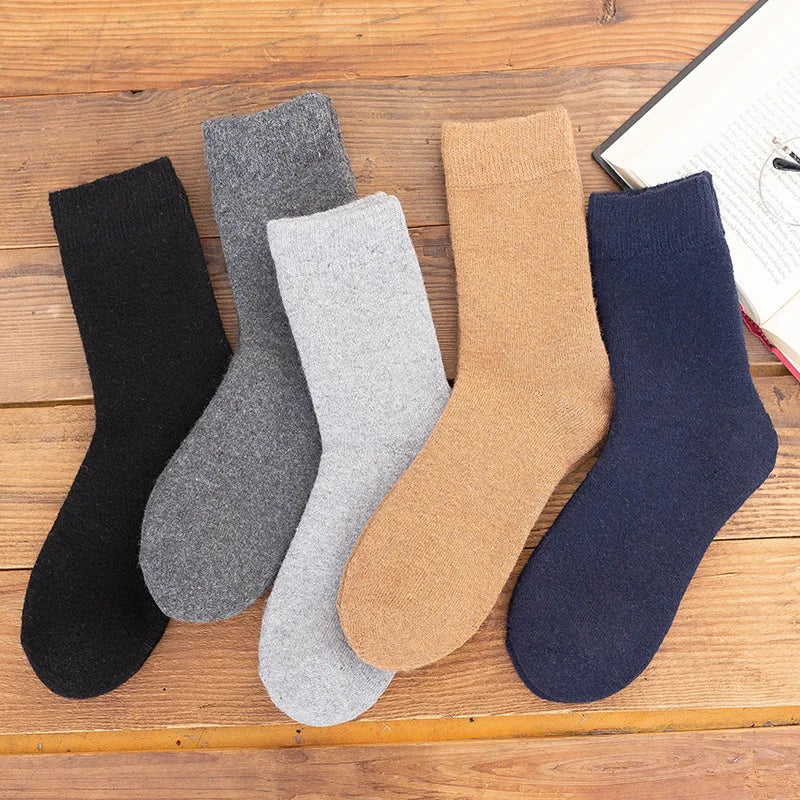 Merino Wool Socks Thick Thermal Winter Crew Socks