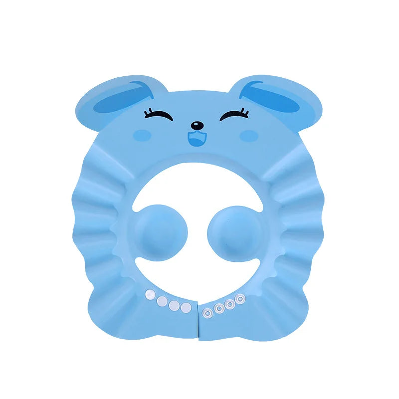 Baby Shower Cap Adjustable Hair Wash Hat for Kids Bath Time