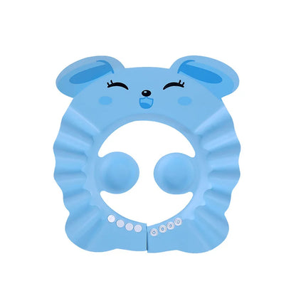 Baby Shower Cap Adjustable Hair Wash Hat for Kids Bath Time