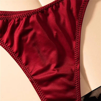 Rhinestone Thong Women's Seamless Low Rise G String