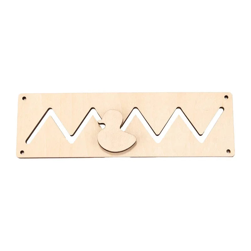 Montessori Busy Board – Wooden Sensory Learning Toy for Kids