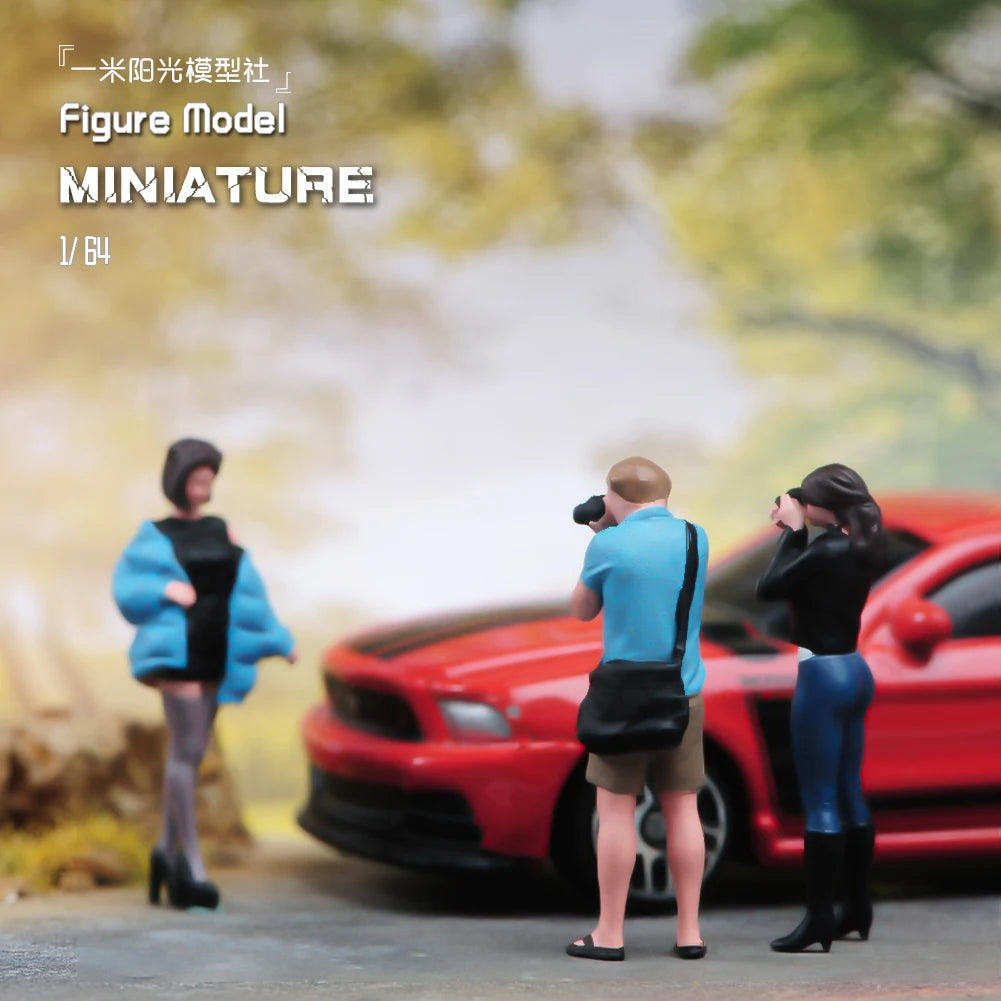 1/64 Miniature Figures Model Car Accessories Scene People Set