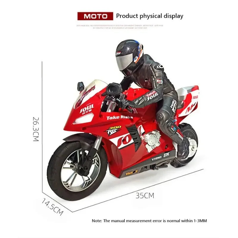 RC Motorcycle Toy 1/10 Self Balancing Drift Stunt Racing Car