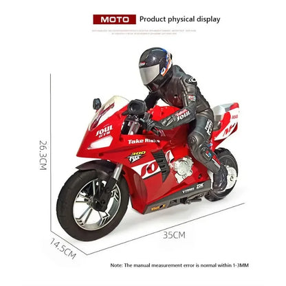 RC Motorcycle Toy 1/10 Self Balancing Drift Stunt Racing Car