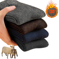 Merino Wool Socks Thick Thermal Winter Crew Socks