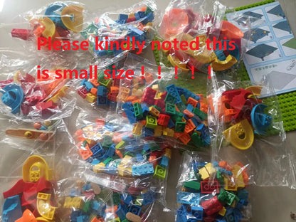 Marble Run Building Blocks DIY Race Track Maze Toy