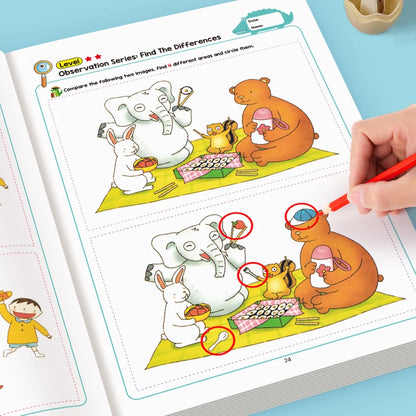 Hidden Differences Activity Book with Observation Games