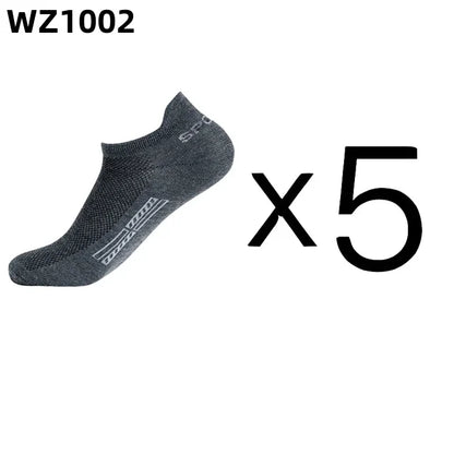 Men's Ankle Socks Breathable Cotton Sports Socks 5 Pairs