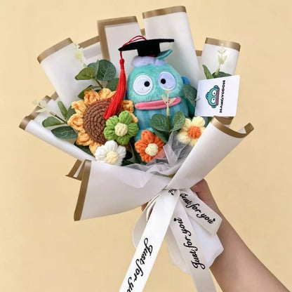 Cartoon Graduation Plush Bouquet Soft Stuffed Doll Gift