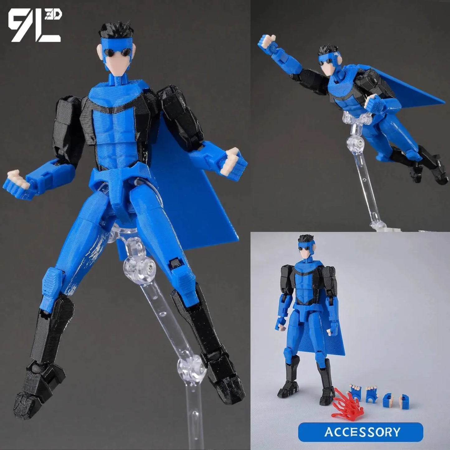 Invincible Boy Action Figure 14cm 3D Printed Poseable Model
