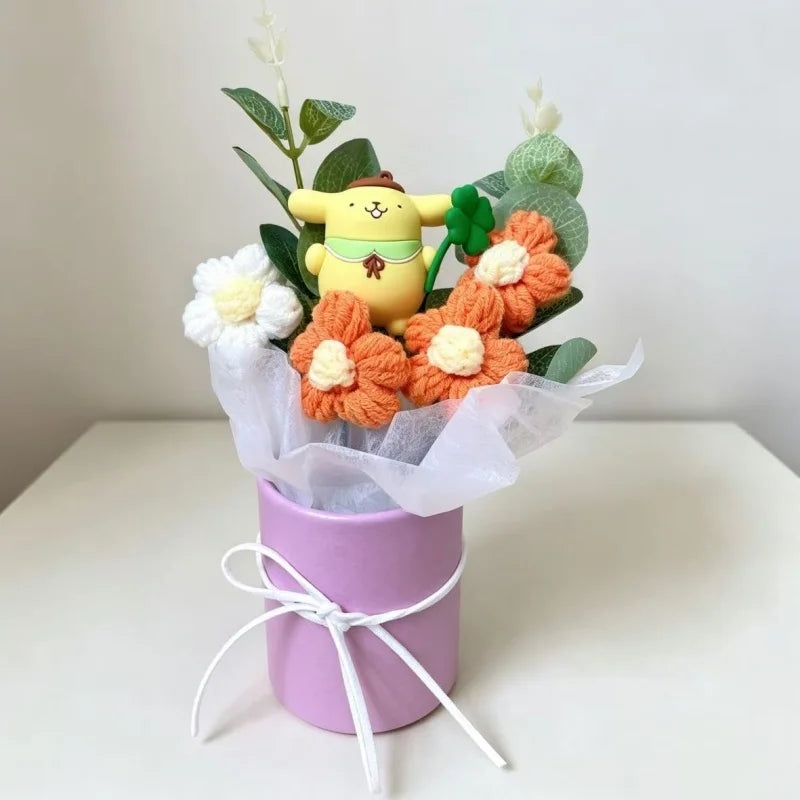 Hello Kitty Kulomi Melody With Artificial Flower Creative Bouquet