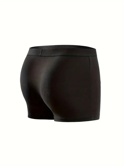 Men's Boxer Shorts 10PCS Breathable Stretch Black Underwear
