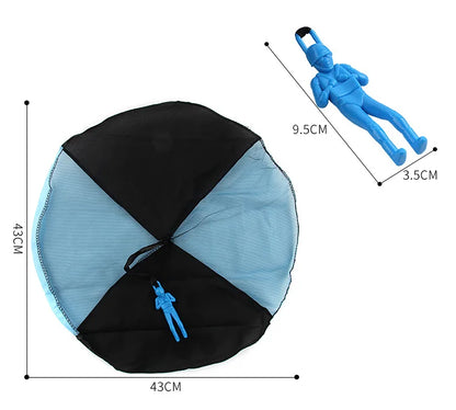 Toy Parachute with Mini Soldier Outdoor Throwing Game