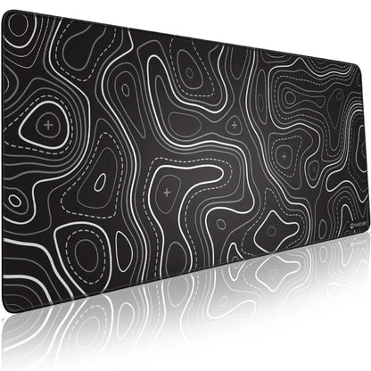 Office Excel Shortcut Large Mouse Pad, Stitched Anti Slip Rubber Base Mat for Gaming Desk Office PC Keyboard Desktop Accessories