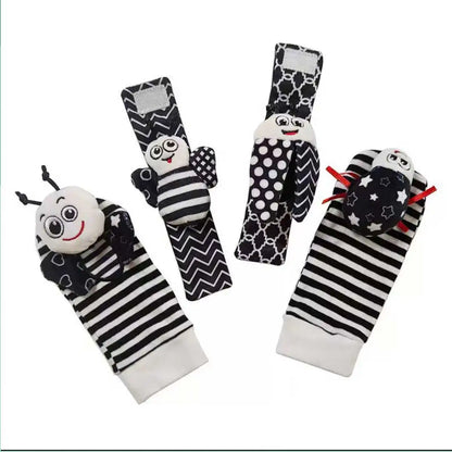 Baby Rattle Socks – Wrist Rattle & Foot Finder Toy Set