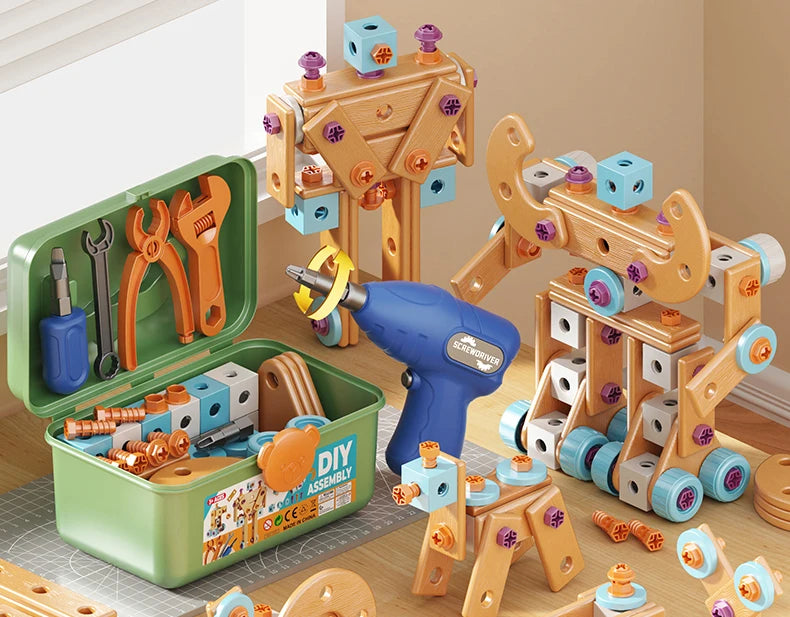 Nut and Bolt Puzzle Toy DIY Screw Assembly Educational Tool Set