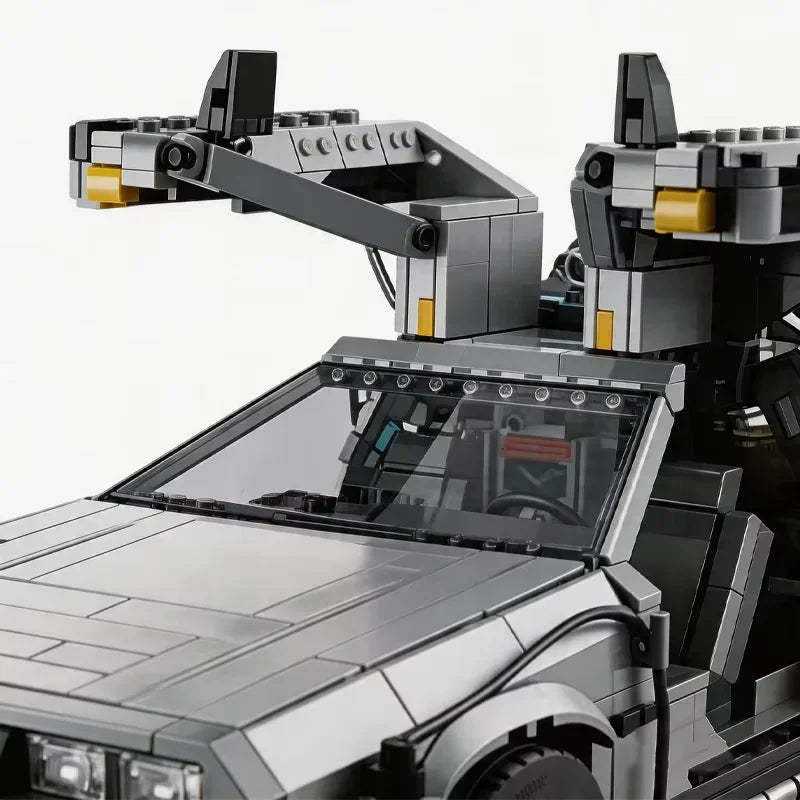 1:8 DeLorean Time Machine Building Blocks – 1872PCS Sci-Fi Car Model