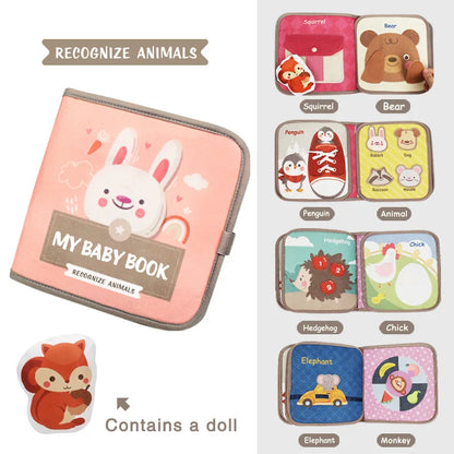 Montessori Busy Book Animal Cognitive Sensory Learning Toy