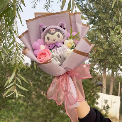 Cartoon Plush Flower Bouquet Graduation & Valentine's Gift