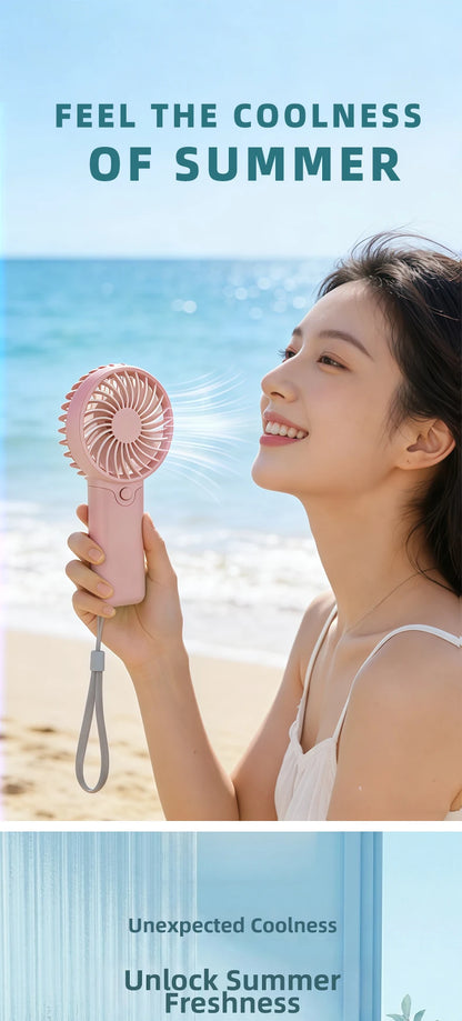 Handheld Mini Fan Rechargeable Portable Pocket Cooling Fan
