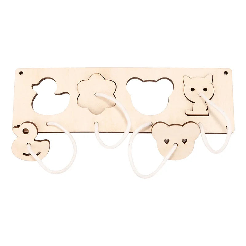 Montessori Busy Board – Wooden Sensory Learning Toy for Kids