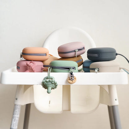 Silicone Pacifier Holder Case Portable Baby Soother Box